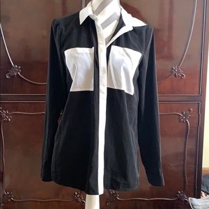 Michael Kors Black and white blouse. NWT.